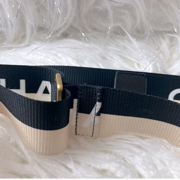 Chanel Belt & Purse Strap Vintage Two Tone Canvas Star Adjustable - Picture 7 of 8